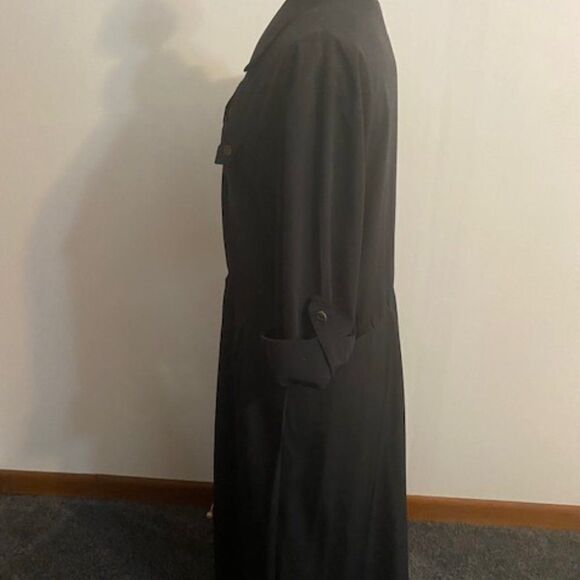 Ms. Chaus Black Wrap Front Bodice maxi dress, size 10 - Picture 2 of 5